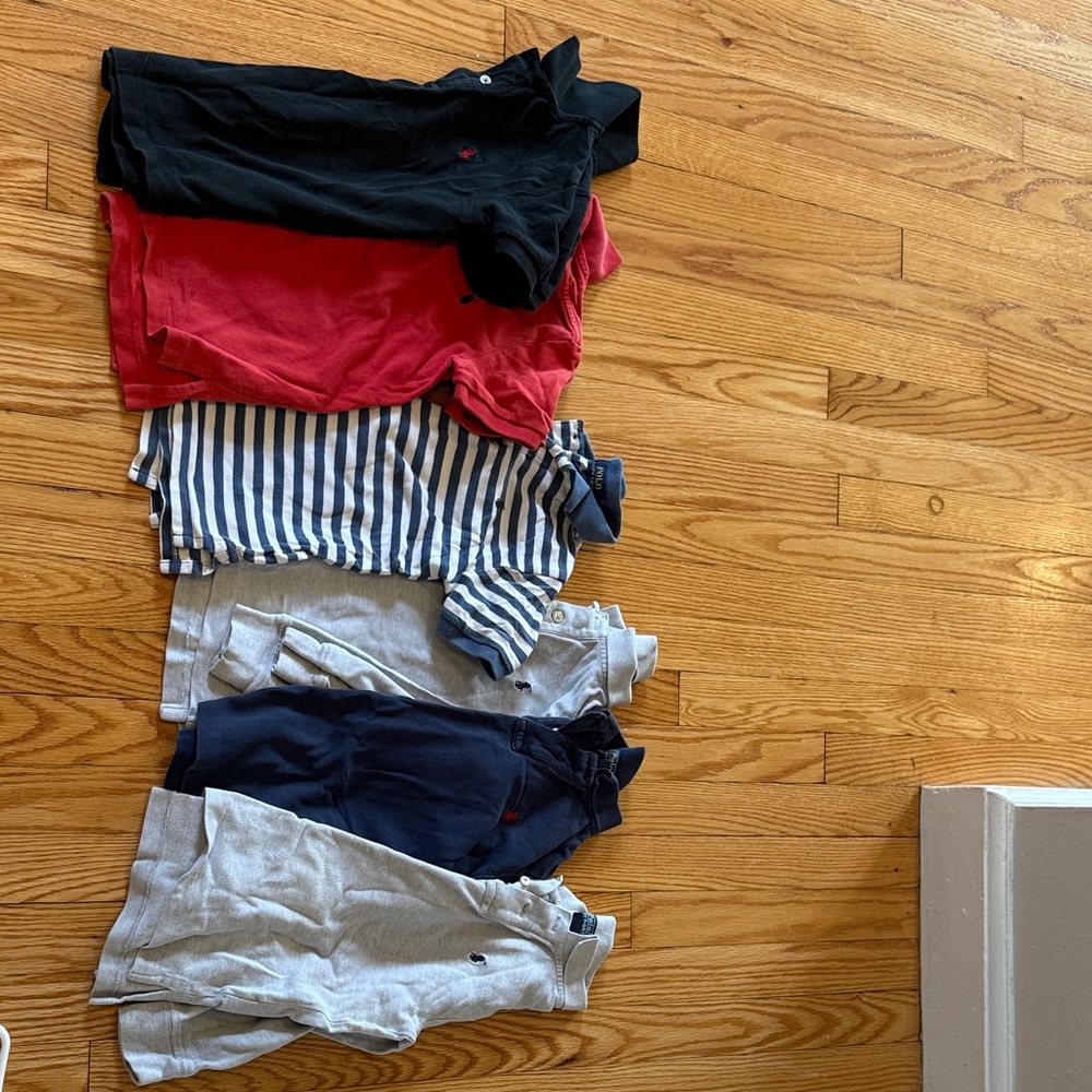 Striped and Solid Ralph Lauren Polo shirts lot